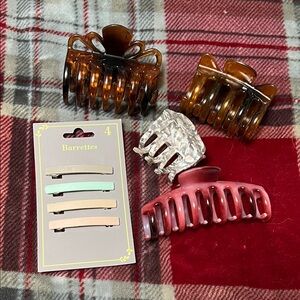 Set of Hair Clips and Barrettes